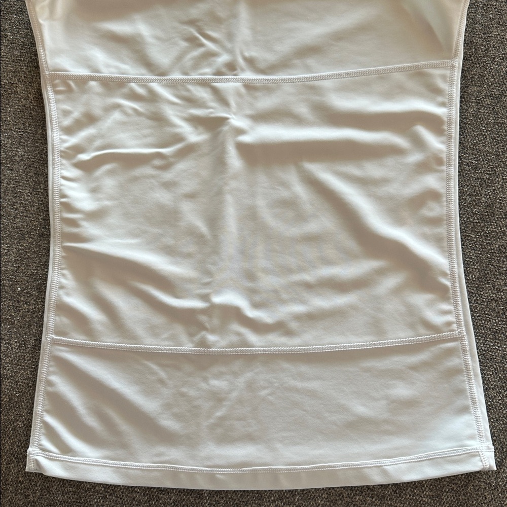 White Fitted Sleeveless Shaper / Tank Top size M? - Picture 2 of 2
